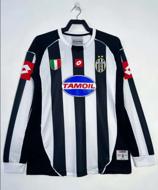 Koszulka Retro Juventusu domowa 2002/03 z długim rękawem