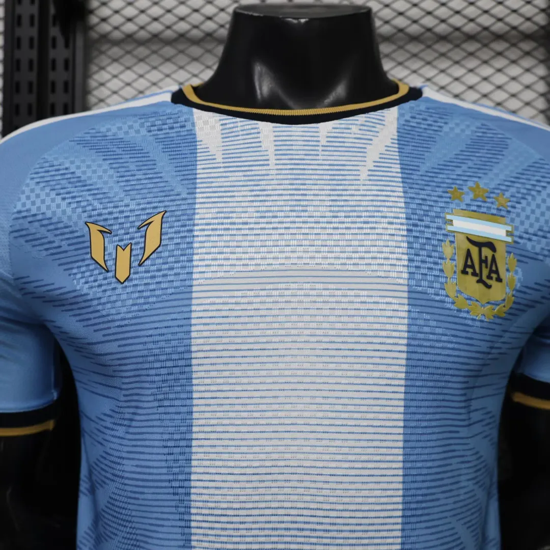 Maillot Argentine Édition Commémorative Adieu de Messi 2026 Version Player--2