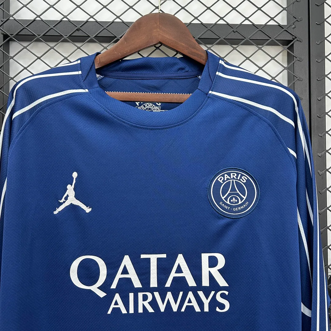 2024/2025 Long Sleeve Psg Paris Saint-Germain Fourth Away Shirt--2