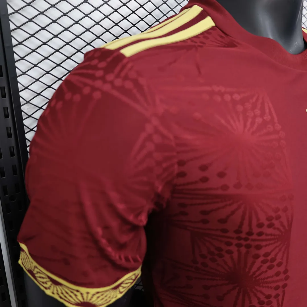 Camiseta México Versión Copa Oro 2025 Versión Jugador Roja--2