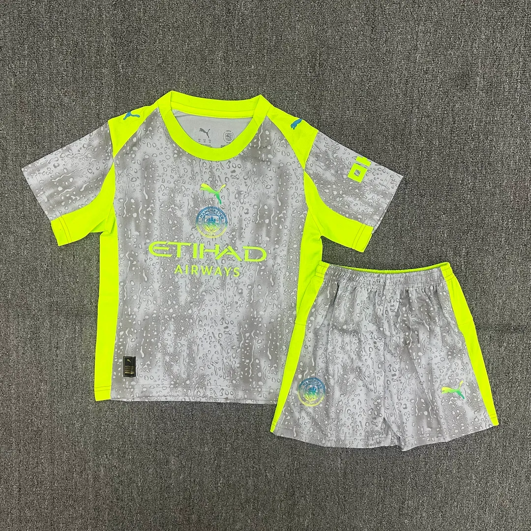 2025/2026 Manchester City Third Away Shirt Kids Size