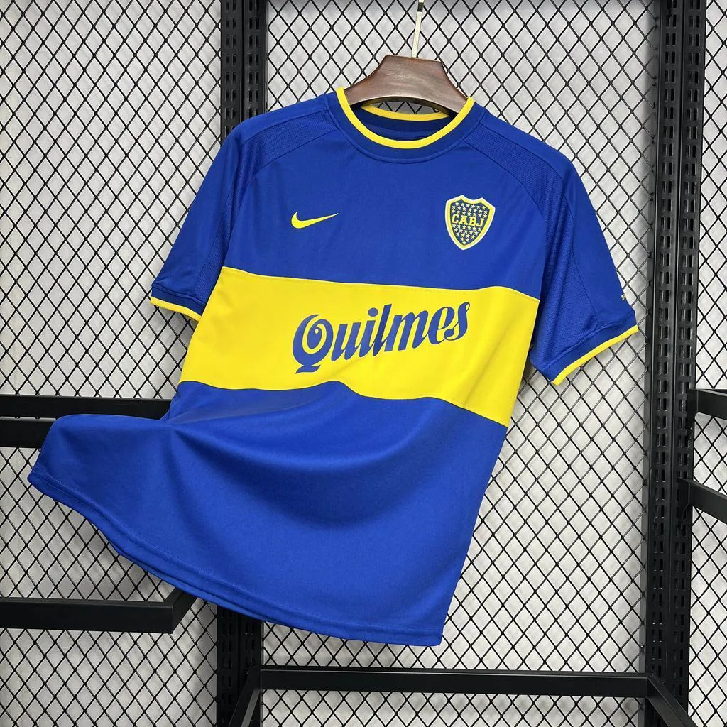 Camiseta Retro Boca Juniors Primera Equipación 2000/01--6