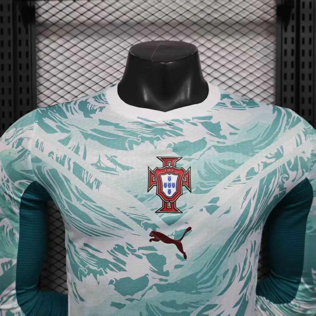 Camiseta Portugal Segunda Equipación 2026 Versión Jugador Manga Larga--2