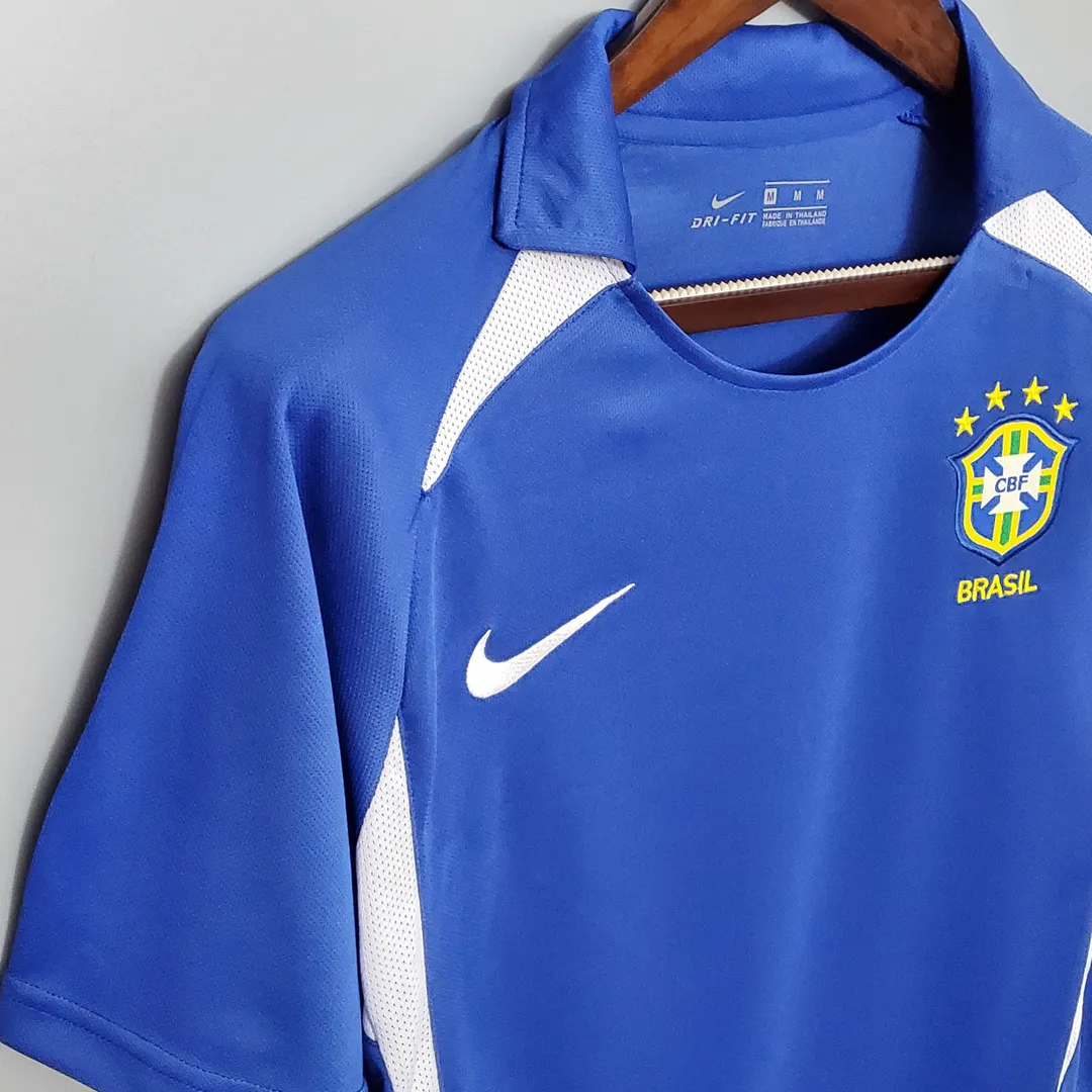 Maillot Retro Brésil Extérieur 2002--6