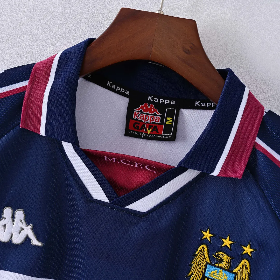 Camiseta Retro Manchester City Segunda Equipación 1997/98--3