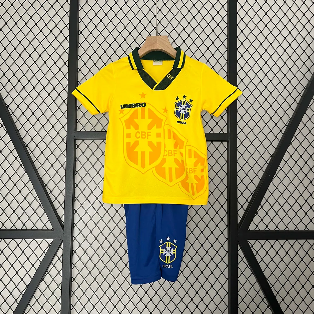 1994 Retro Brazil Home Shirt Kids Size