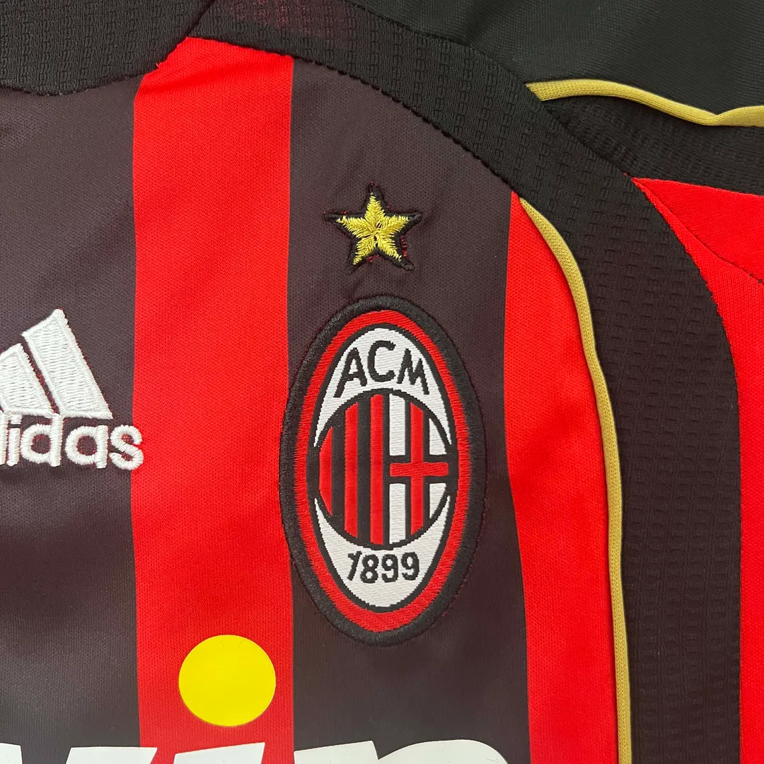 2006/2007 Retro AC Milan Home Jersey Kids Size--3