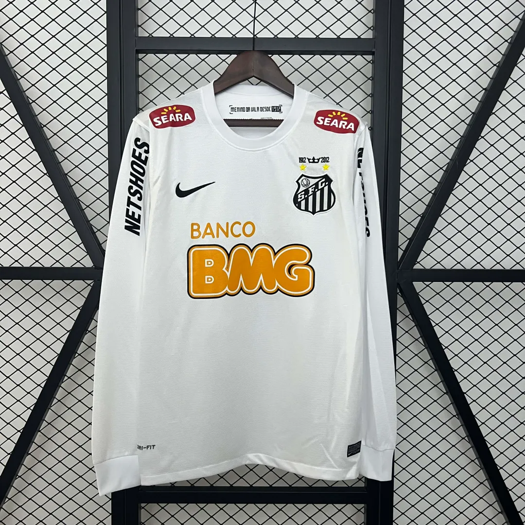 Camiseta Retro Santos Primera Equipación 2012 Manga Larga