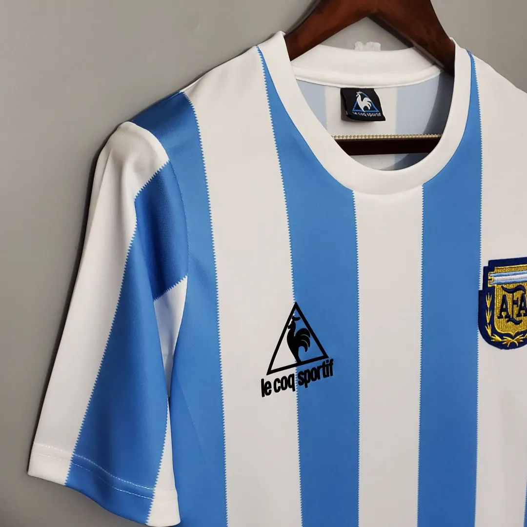 Koszulka Retro Argentyny domowa 1986--5