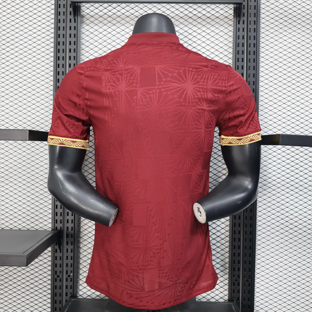 Camiseta México Versión Copa Oro 2025 Versión Jugador Roja--1