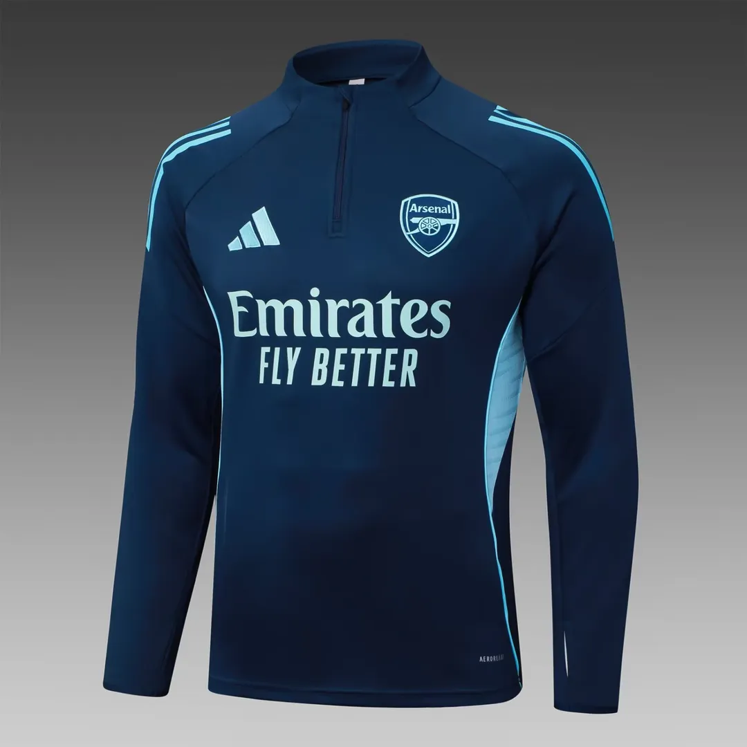 Fato de Treino Arsenal com Meio Fecho 2025/26 Azul-Real--2