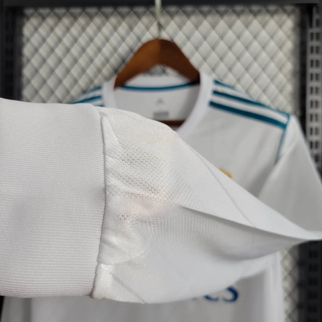 Maglia Retro Real Madrid Home 2017/18 Maniche Lunghe--6