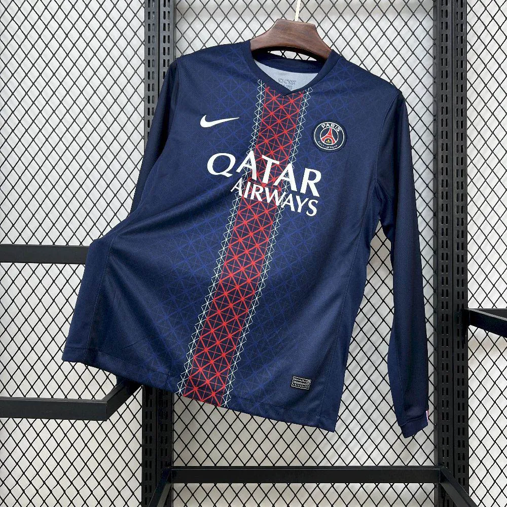 2025/2026 Long Sleeve Psg Paris Saint-Germain Home Shirt