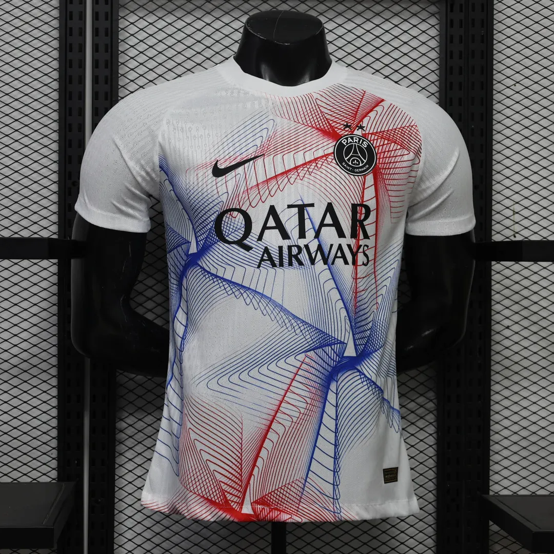 2026/2027 Player Version Psg Paris Saint-Germain Pre-Match Training Uniform White Shirt
