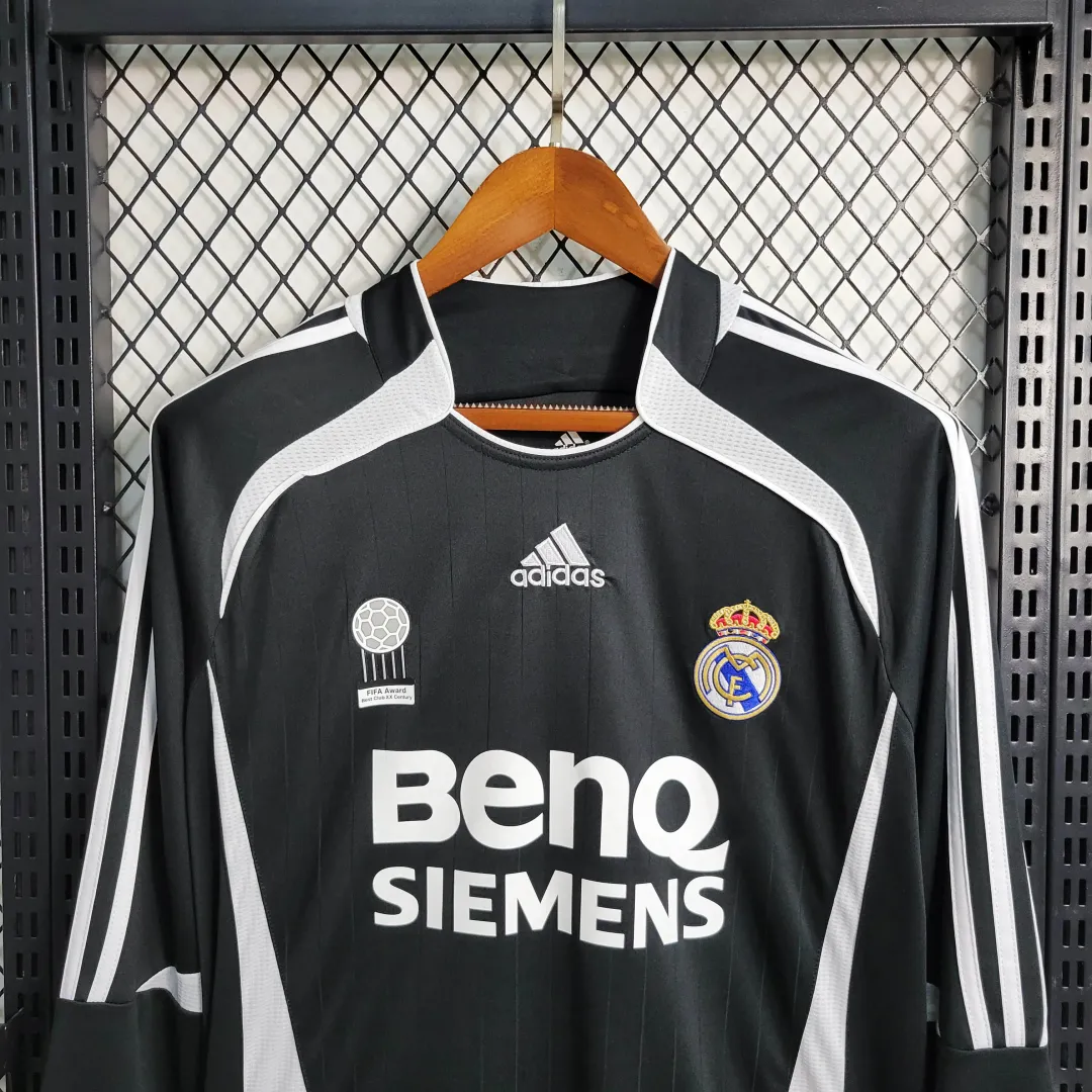 Maglia Retro Real Madrid Away 2006/07 Maniche Lunghe--2