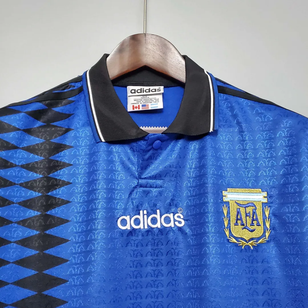 1994 Retro Argentina National Team Away Jersey--2