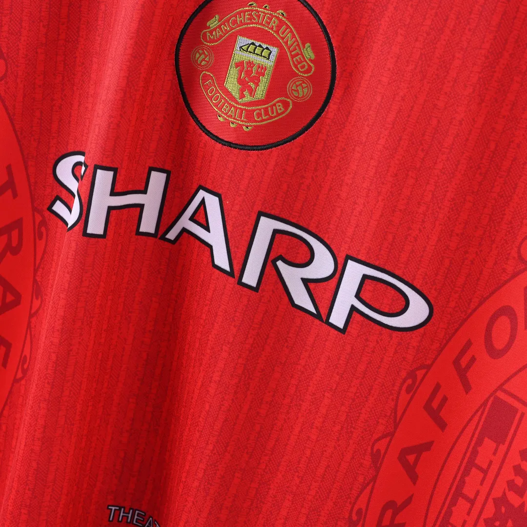 Maillot Retro Manchester United Domicile 1996/97--4
