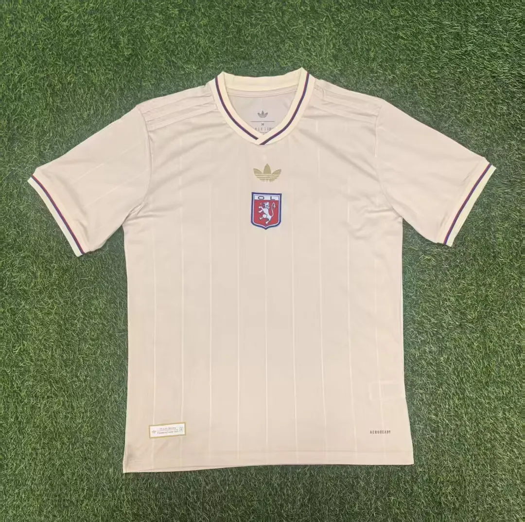 Maillot Olympique Lyonnais Édition 75e Anniversaire 2024/25 Blanc Cassé