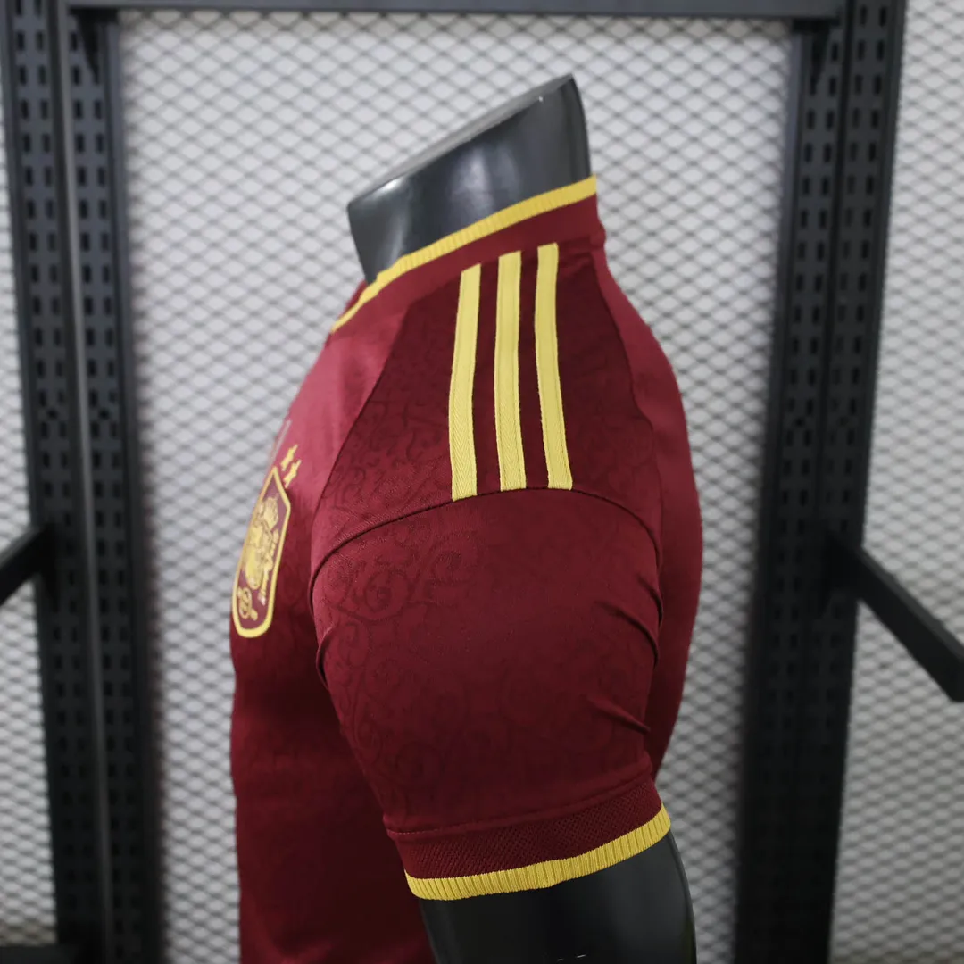 2026 Player Version Spain Special Edition Maroon Shirt--8