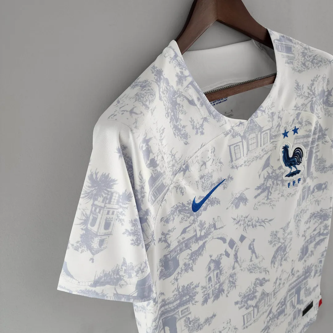 Maillot France Extérieur 2022 Coupe du Monde FIFA Blanc--5