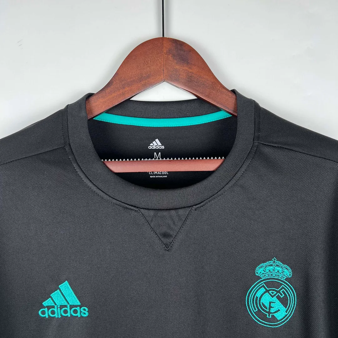 Camisola Retro Real Madrid Alternativa 2017/18 Manga Longa--2
