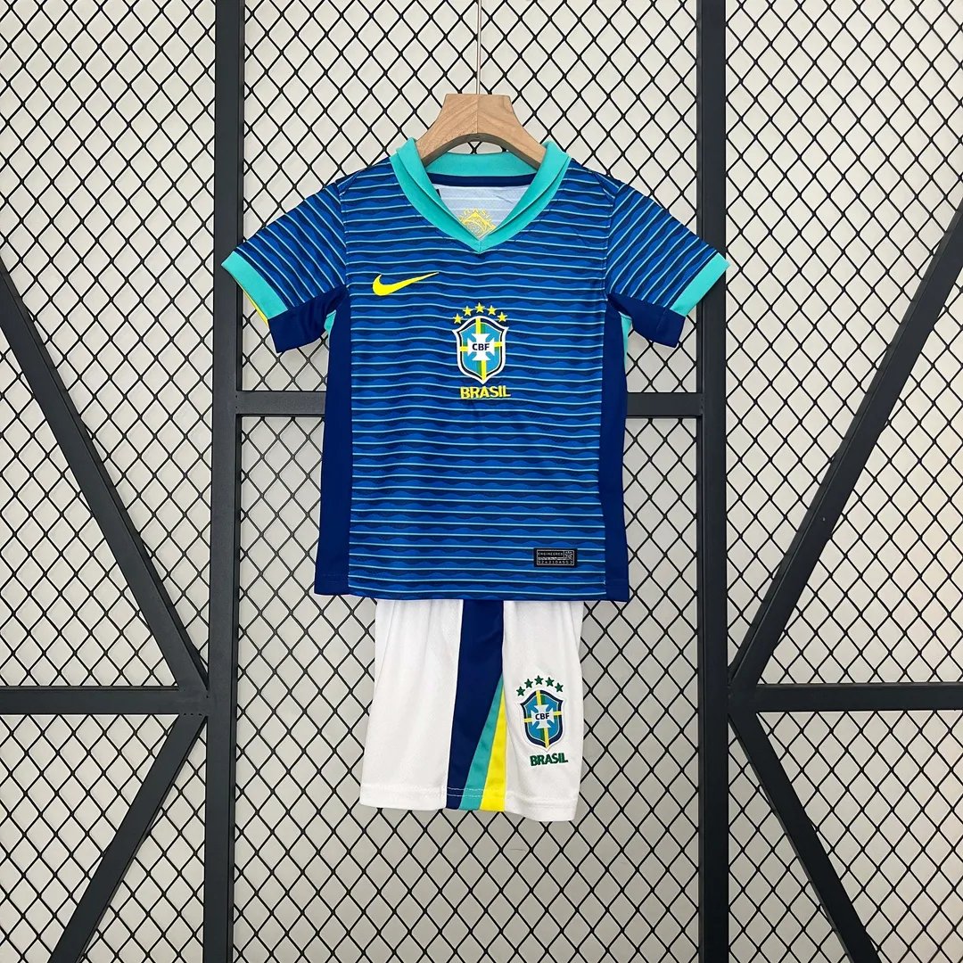 Completino Bambino Brasile Away 2024