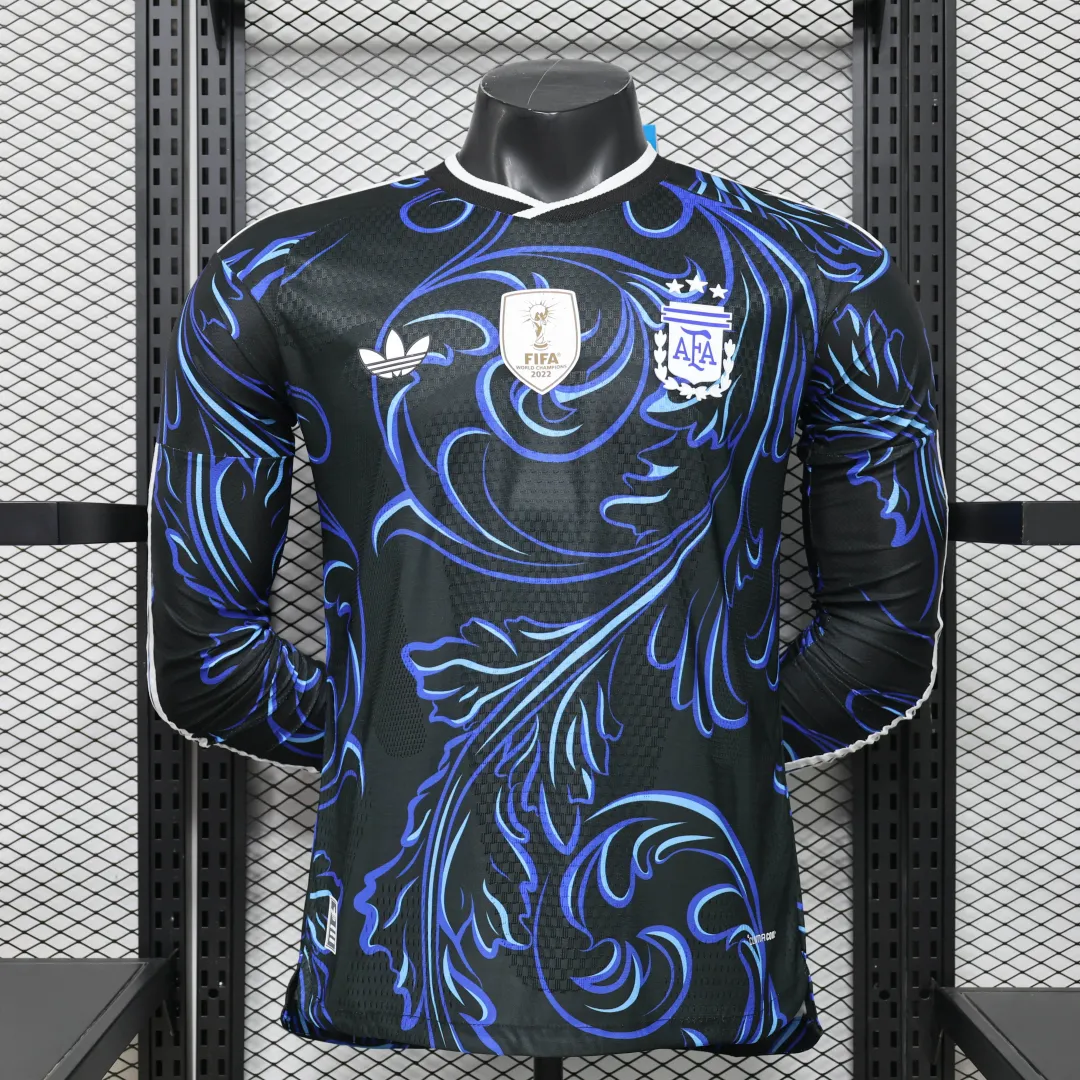 Camiseta Argentina Segunda Equipación 2026 Versión Jugador Manga Larga