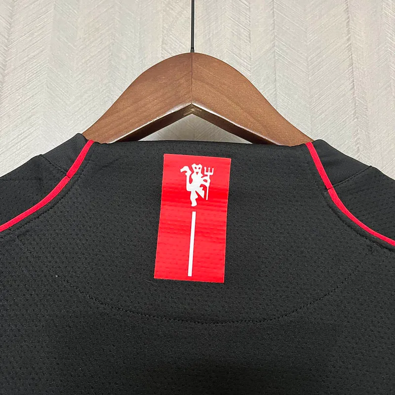 Camiseta Retro Manchester United Tercera Equipación 2007/08 Manga Larga--6