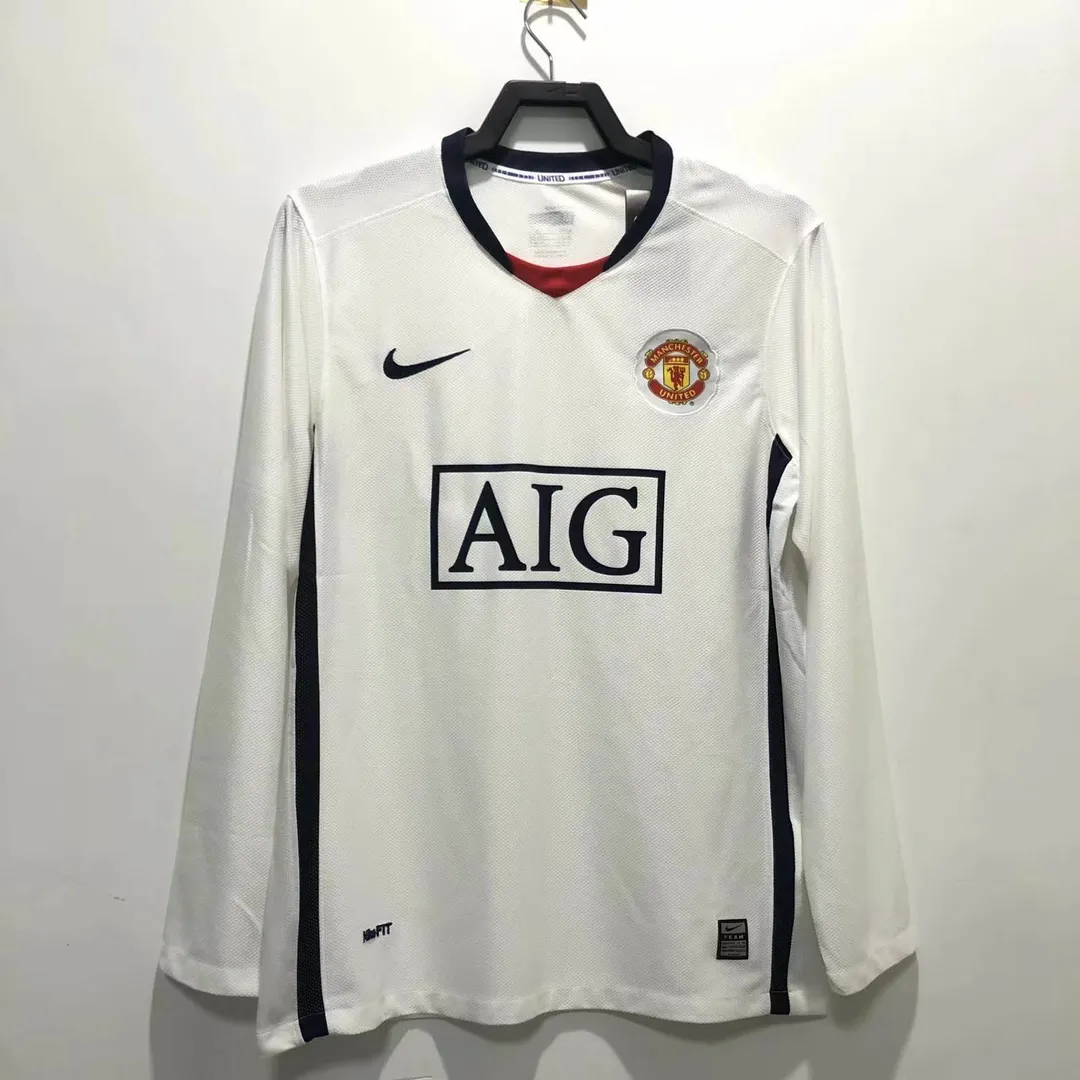 2008/2009 Long Sleeve Retro Manchester United Away Shirt