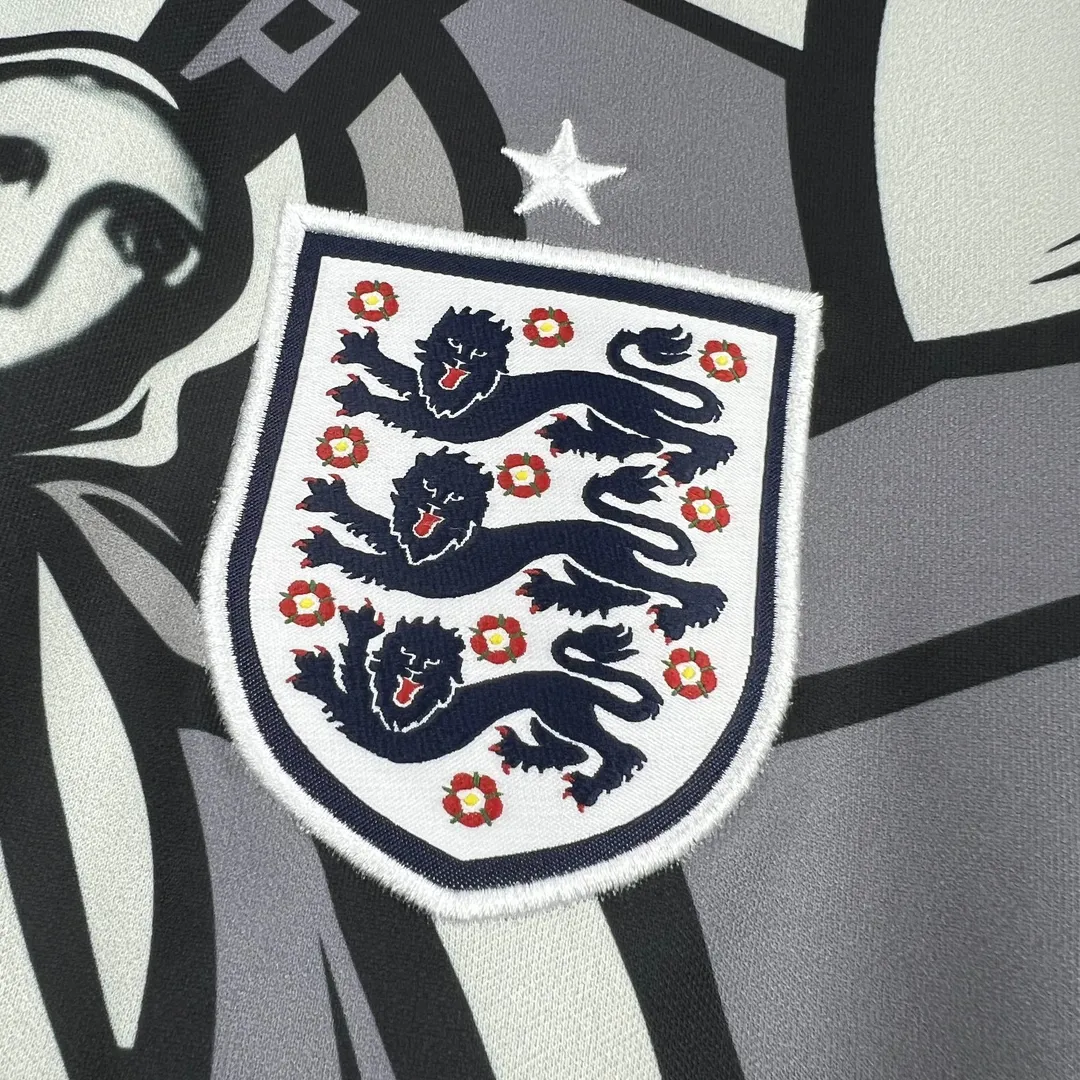 Maillot Avant-Match Angleterre Édition Collaboration 2026 Col Rond Gris--4