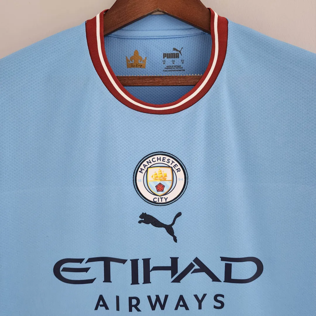 Camiseta Manchester City Primera Equipación 2022/23--2