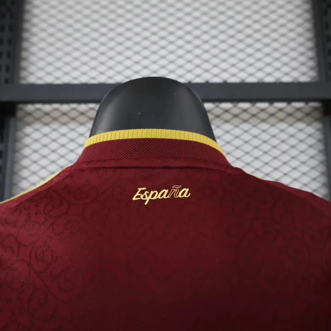 2026 Player Version Spain Special Edition Maroon Shirt--3