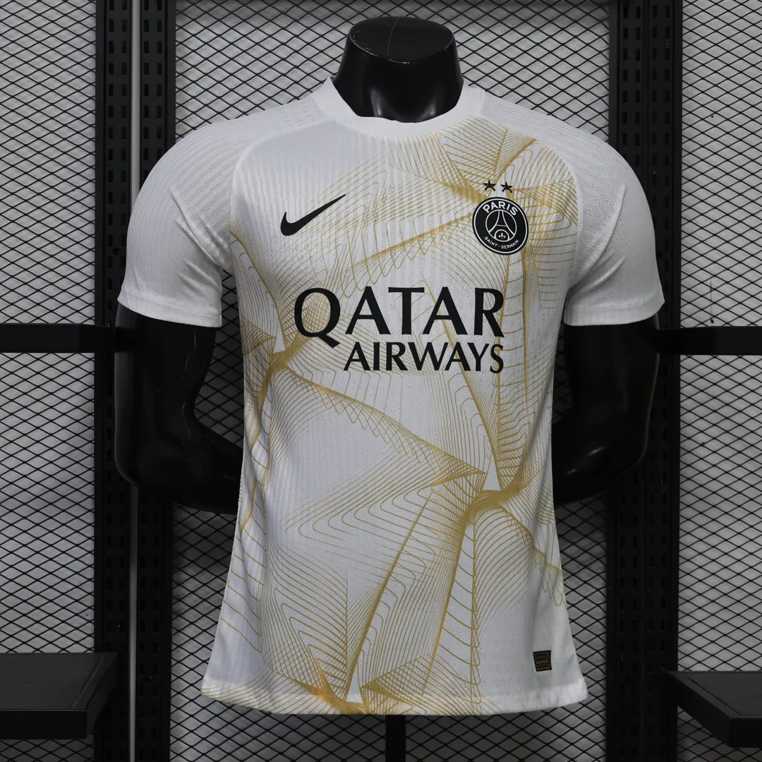 2026/2027 Player Version Psg Paris Saint-Germain Pre-Match Training Uniform White Shirt