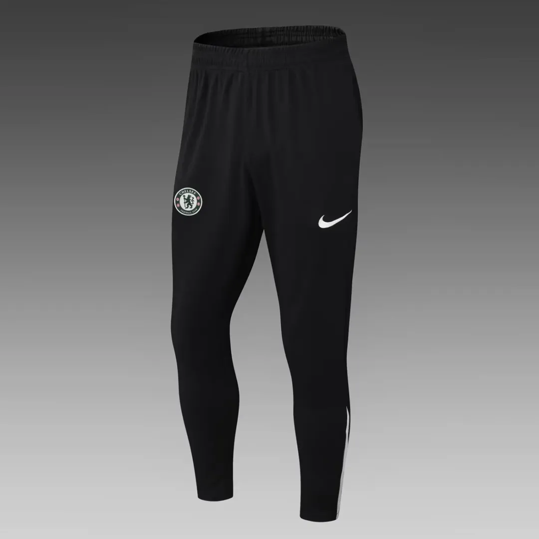 Fato de Treino Chelsea com Meio Fecho 2025/26 Preto--4
