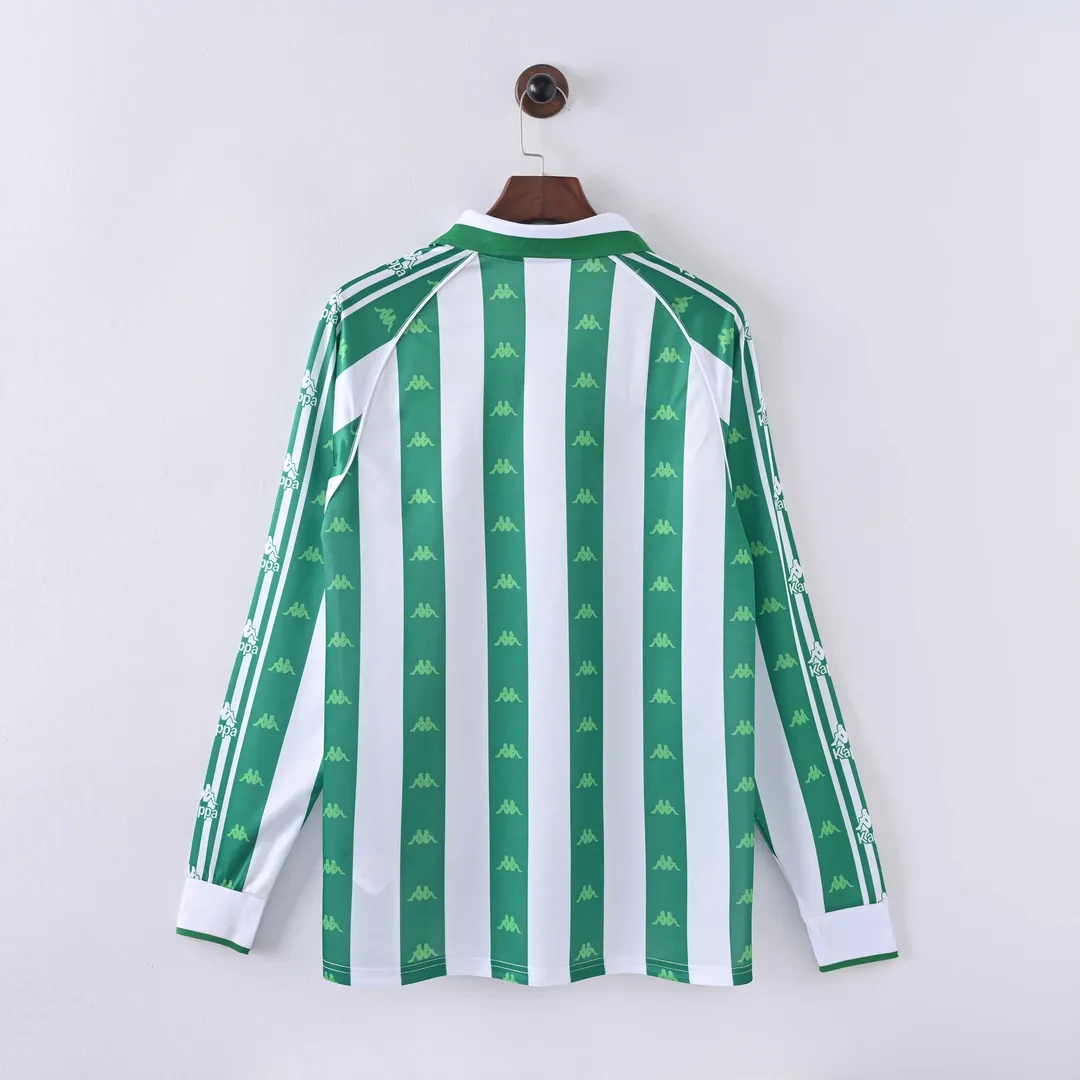 Camiseta Retro Real Betis Primera Equipación 1995/97 Manga Larga--1