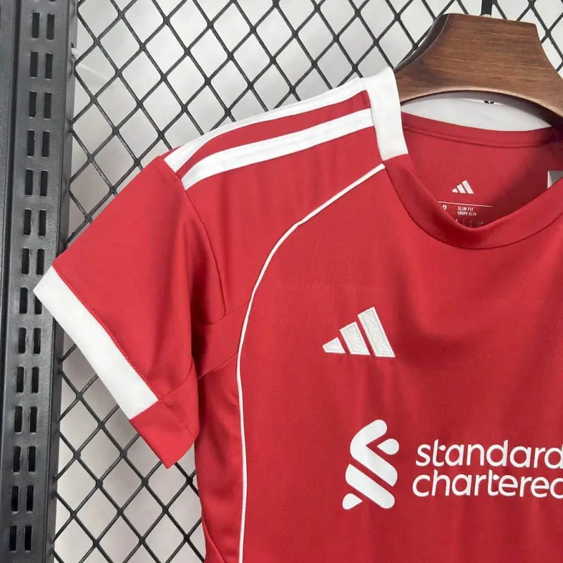 2025/2026 Liverpool Home Jersey Kids Size--2