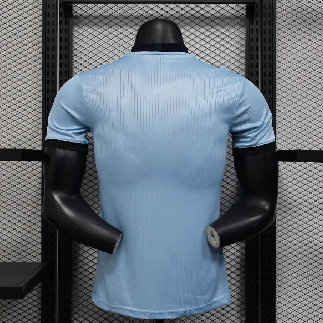 Camiseta Alemania Portero Edición 125º Aniversario 2025 Versión Jugador Azul Claro--1