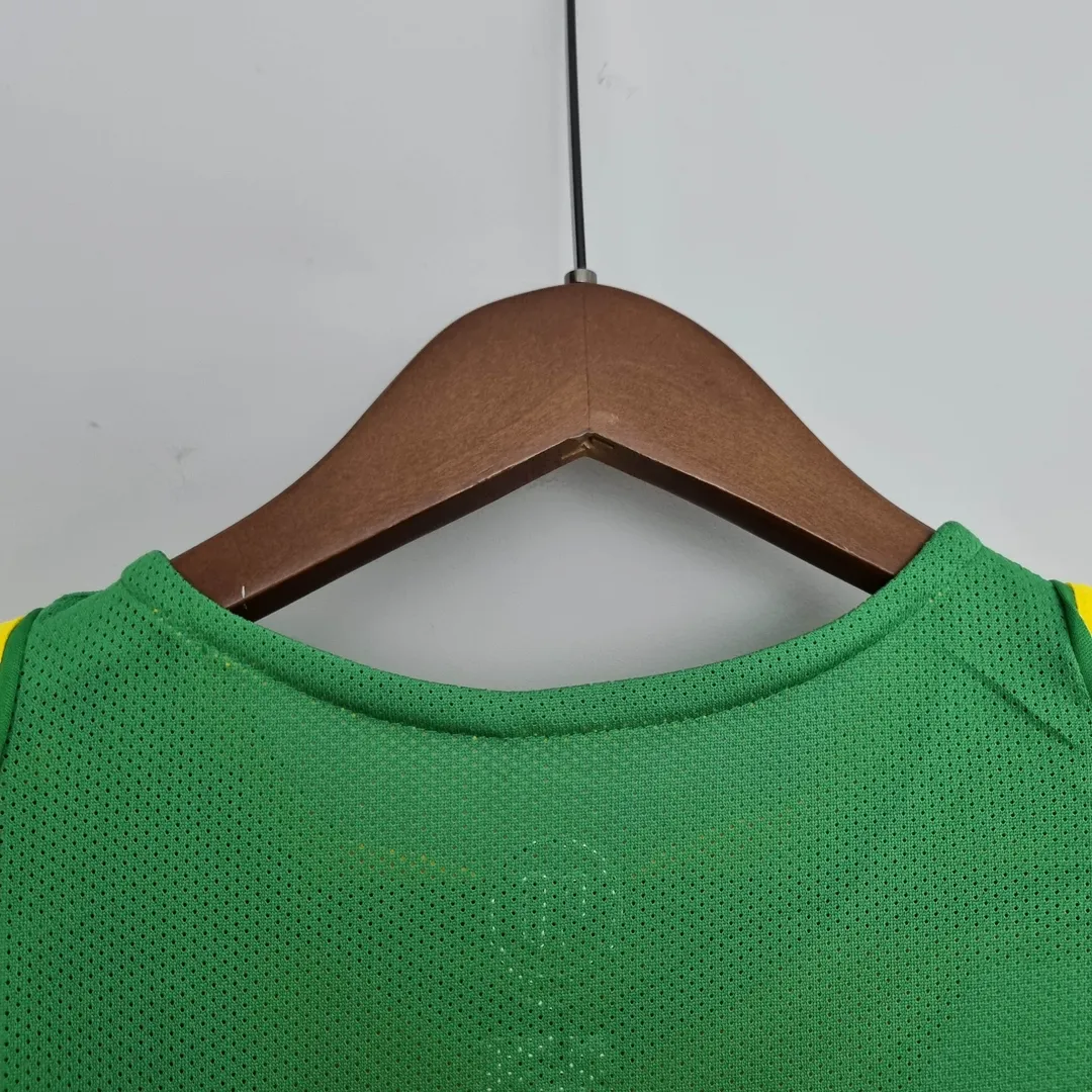 2004 Retro Brazil Home Jersey--3