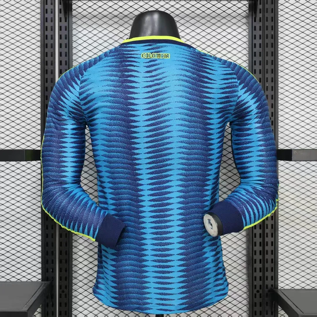 Camiseta Colombia Segunda Equipación 2026 Versión Jugador Manga Larga--1