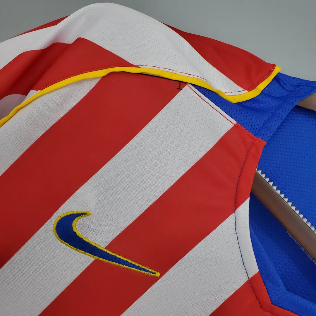 Camisola Retro Atlético de Madrid Principal 2004/05--3