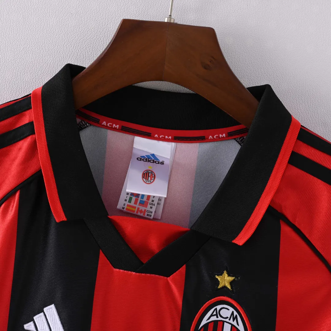 1998/1999 Retro AC Milan Home Shirt--2