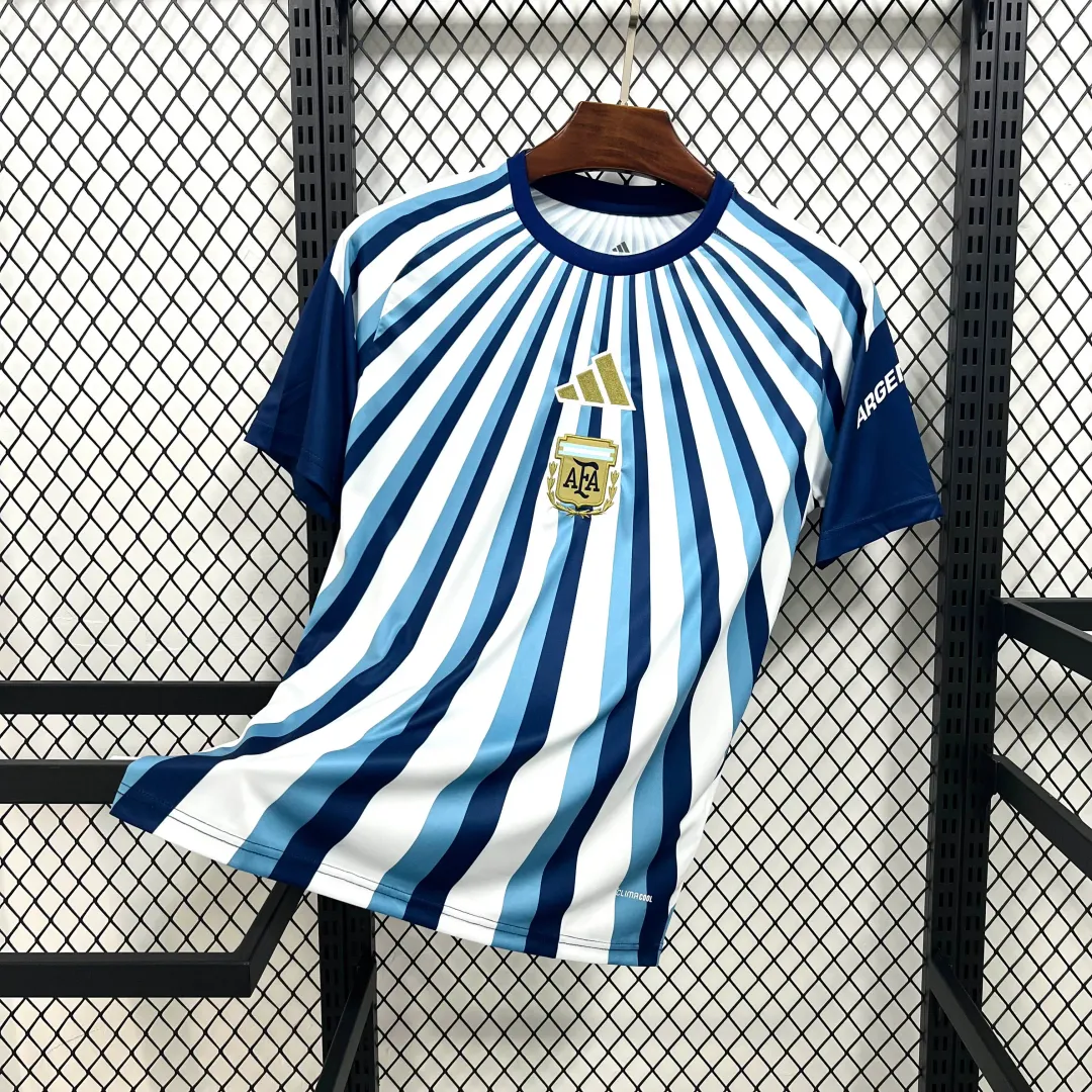 Camiseta Prepartido Argentina 2026 de Rayas