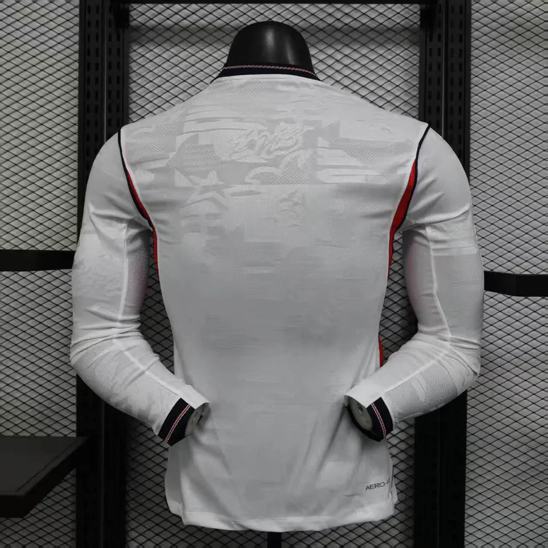 Maillot Angleterre Domicile 2026 Version Player Manches Longues--1