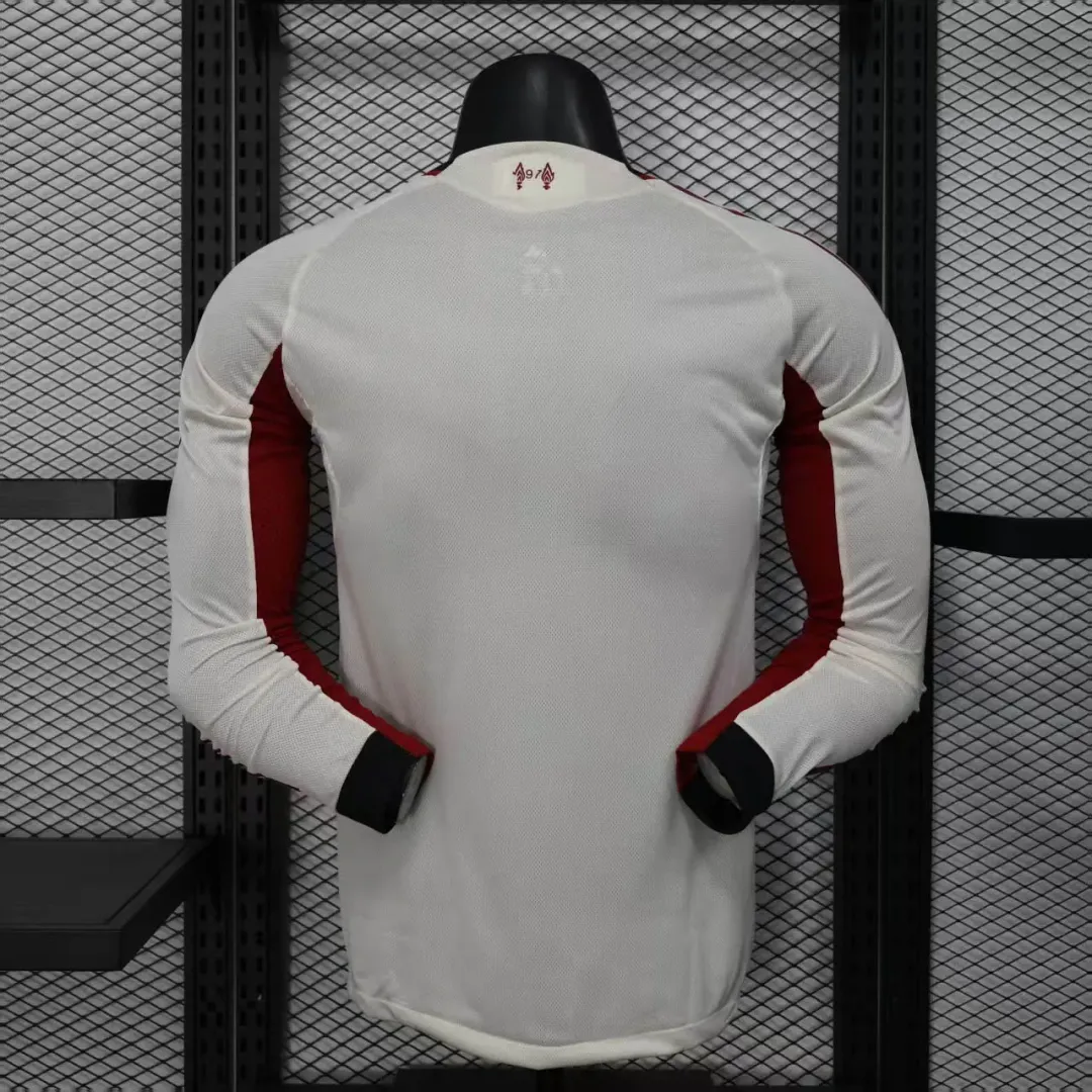 Maglia Liverpool Away 2025/26 Player Version Maniche Lunghe--1