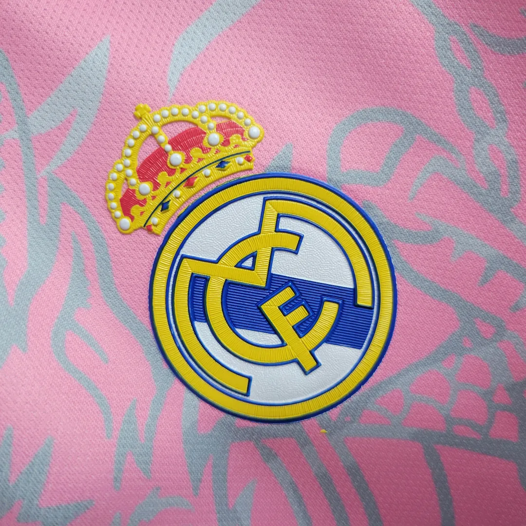 2023/2024 Real Madrid Chinese Dragon Pink Shirt--5