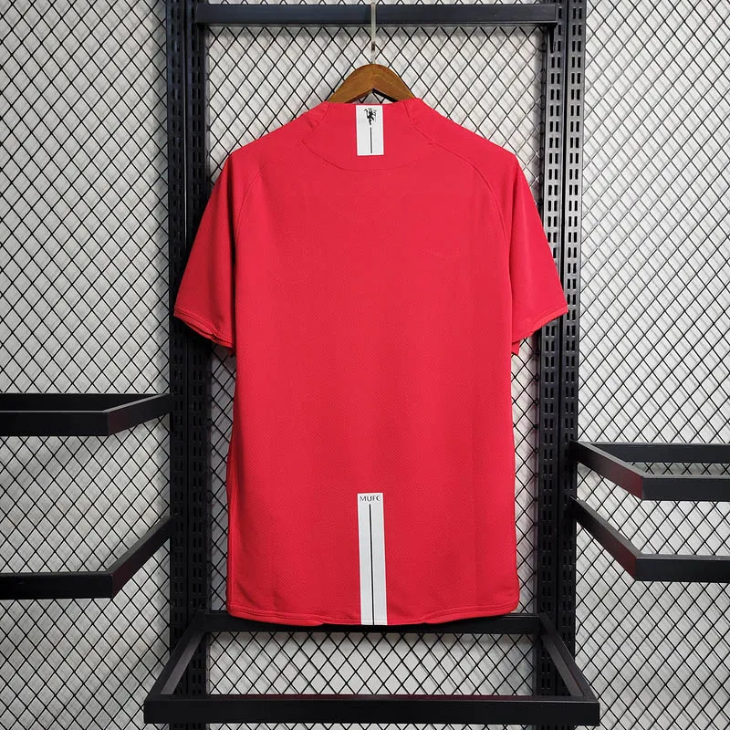 Camiseta Retro Manchester United Primera Equipación Edición Champions League 2007/08--1
