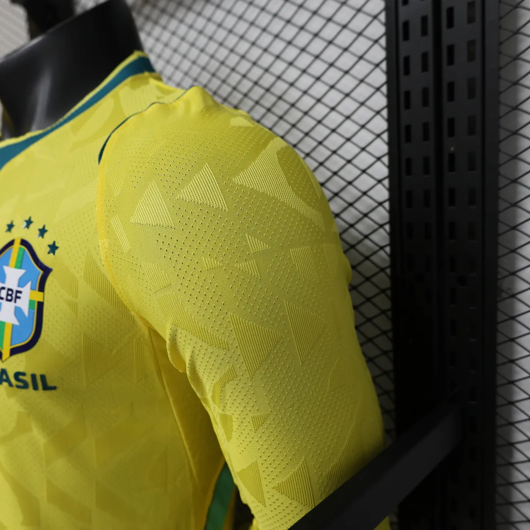 Maillot Brésil Domicile 2026 Version Player Manches Longues--6