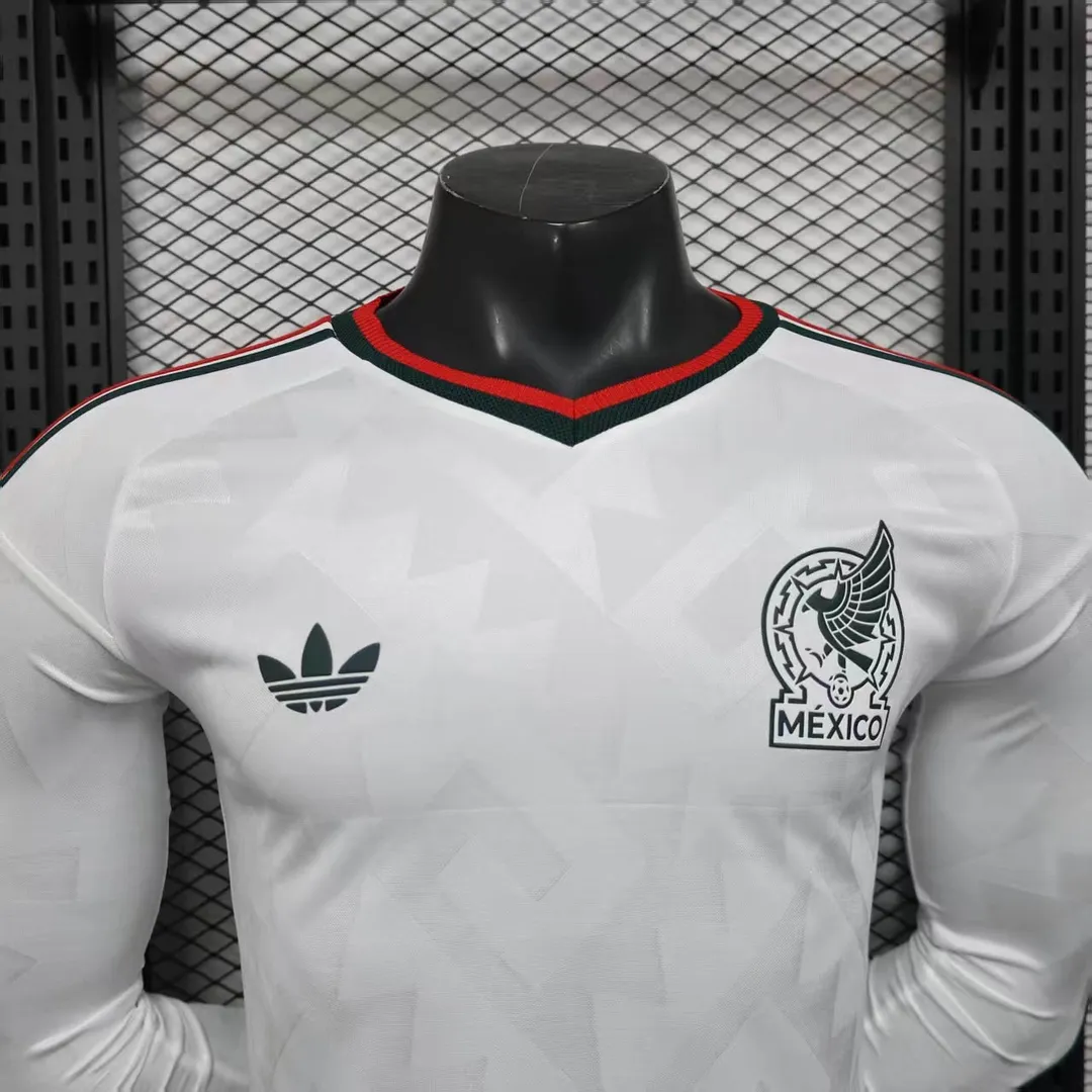 Camiseta México Segunda Equipación 2026 Versión Jugador Manga Larga--2