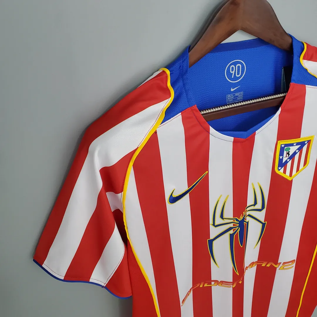 Camisola Retro Atlético de Madrid Principal 2004/05--6