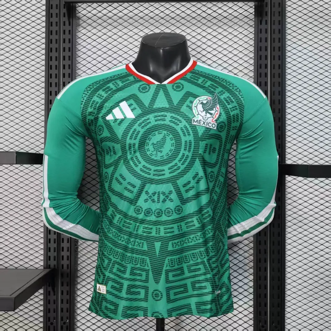 Maillot Mexique Domicile 2026 Version Player Manches Longues